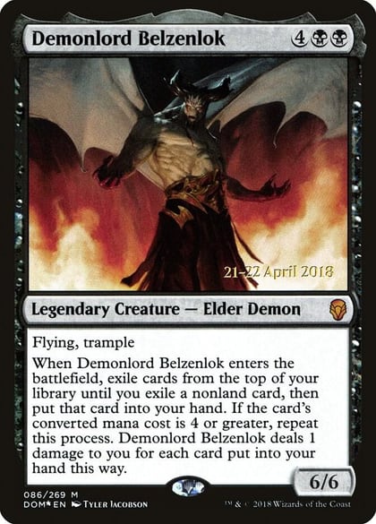 Demonlord Belzenlok, Prerelease Cards 86