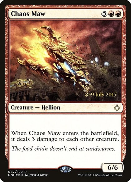 Chaos Maw, Prerelease Cards 87