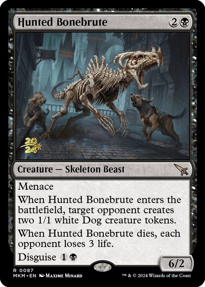 Hunted Bonebrute, Prerelease Cards 87