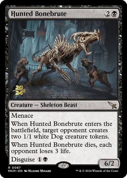 Hunted Bonebrute, Prerelease Cards 87