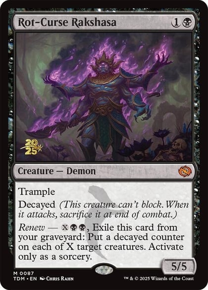 Rot-Curse Rakshasa, Prerelease Cards 87