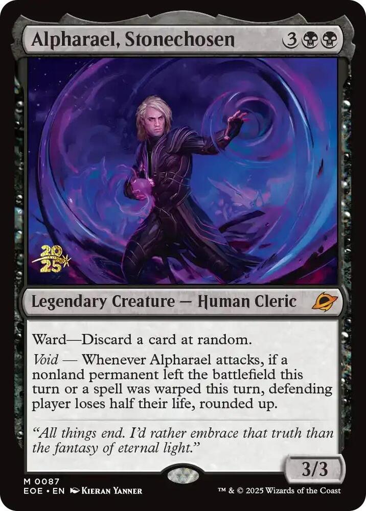 Alpharael, Stonechosen, Prerelease Cards 87