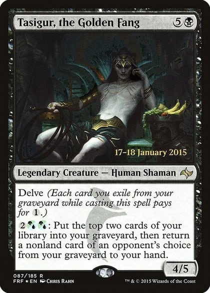 Tasigur, the Golden Fang, Prerelease Cards 87