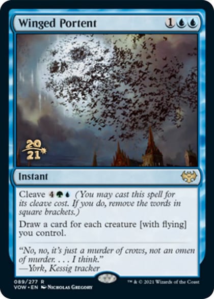 Winged Portent, Prerelease Cards 89