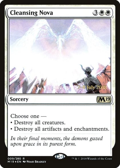 Cleansing Nova, Prerelease Cards 9