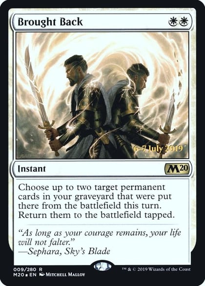 Brought Back, Prerelease Cards 9