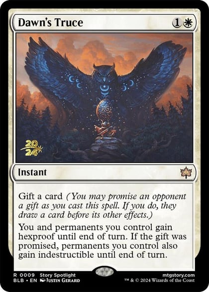 Dawn's Truce, Prerelease Cards 9