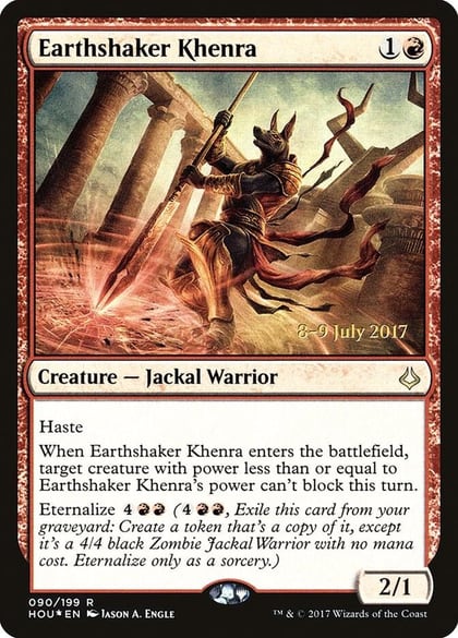 Earthshaker Khenra, Prerelease Cards 90