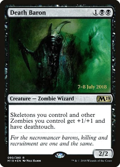 Death Baron, Prerelease Cards 90