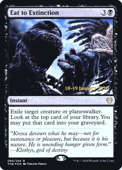 Eat to Extinction, Prerelease Cards 90