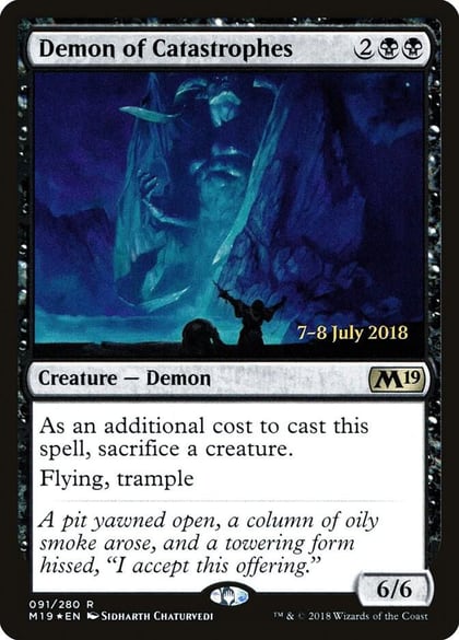 Demon of Catastrophes, Prerelease Cards 91