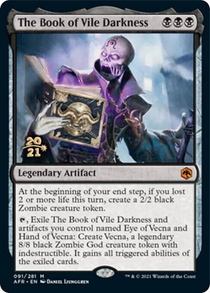 The Book of Vile Darkness, Prerelease Cards 91