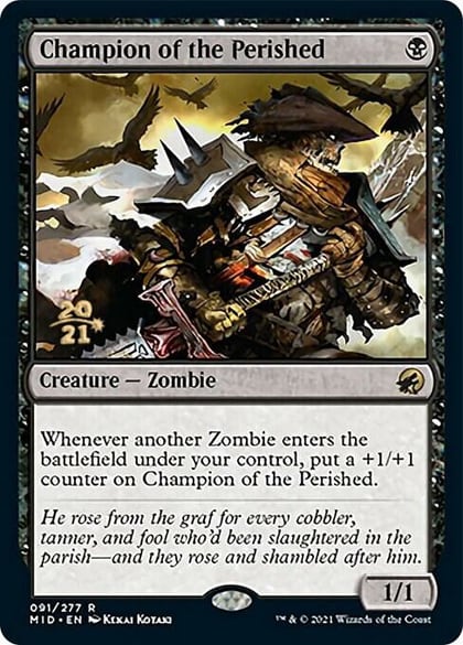 Champion of the Perished, Prerelease Cards 91