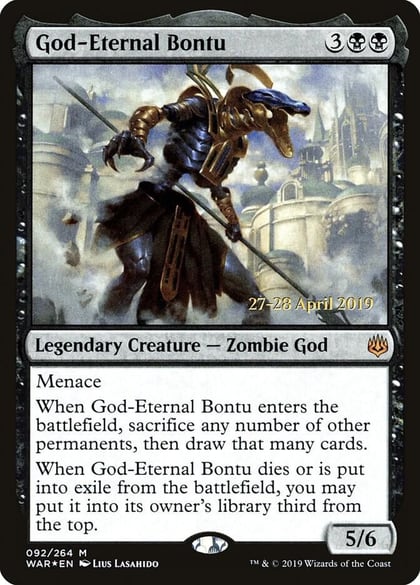 God-Eternal Bontu, Prerelease Cards 92