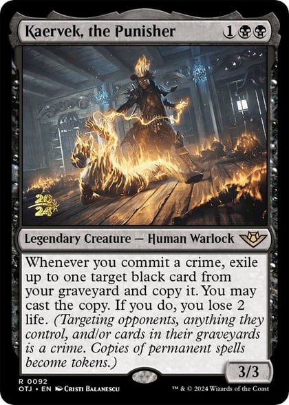 Kaervek, the Punisher, Prerelease Cards 92