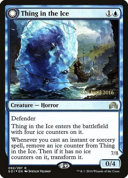 Thing in the Ice, Prerelease Cards 92