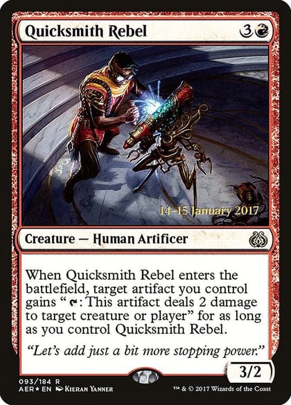 Quicksmith Rebel, Prerelease Cards 93