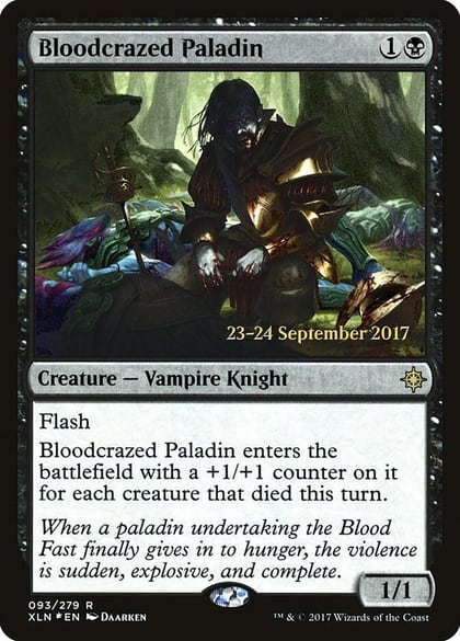 Bloodcrazed Paladin, Prerelease Cards 93