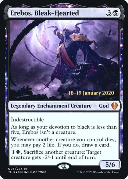 Erebos, Bleak-Hearted, Prerelease Cards 93
