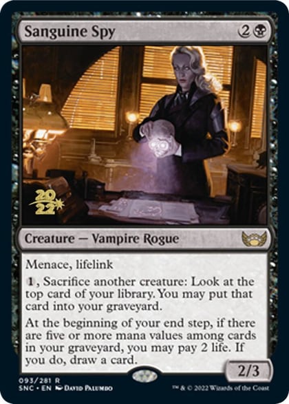 Sanguine Spy, Prerelease Cards 93