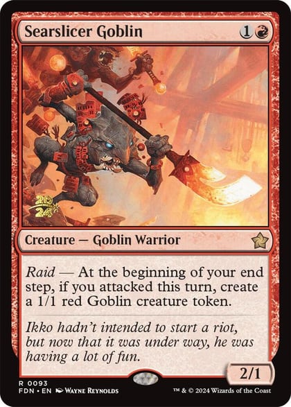 Searslicer Goblin, Prerelease Cards 93