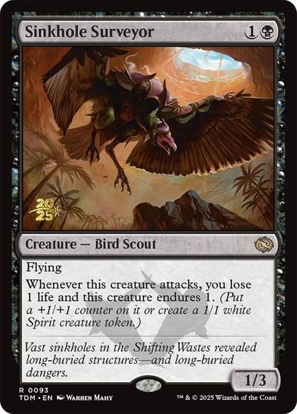 Sinkhole Surveyor, Prerelease Cards 93