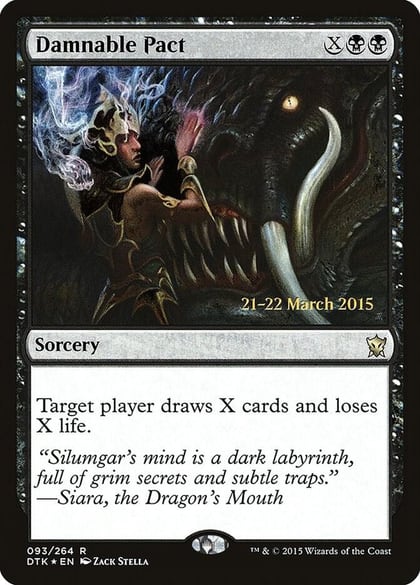 Damnable Pact, Prerelease Cards 93