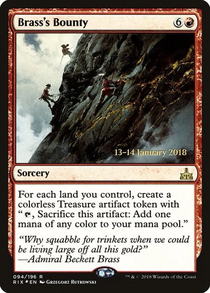 Brass's Bounty (RIX), Prerelease Cards 94