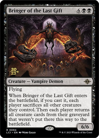 Bringer of the Last Gift, Prerelease Cards 94