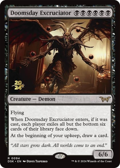 Doomsday Excruciator, Prerelease Cards 94