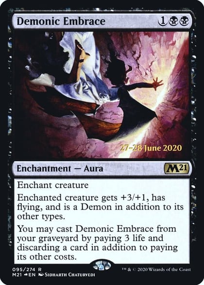 Demonic Embrace, Prerelease Cards 95