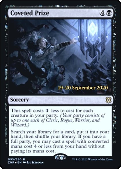 Coveted Prize, Prerelease Cards 95
