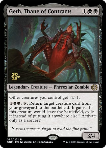 Geth, Thane of Contracts, Prerelease Cards 95
