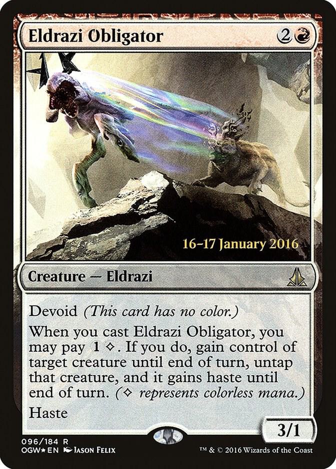 Eldrazi Obligator, Prerelease Cards 96