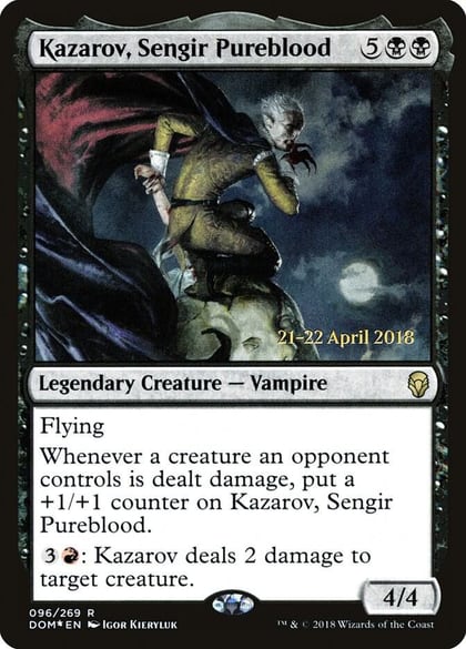 Kazarov, Sengir Pureblood, Prerelease Cards 96