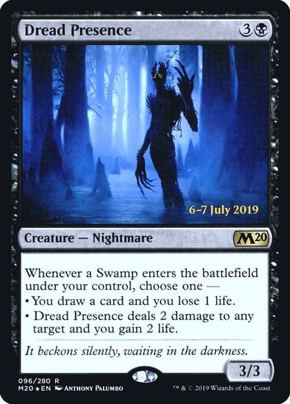 Dread Presence, Prerelease Cards 96