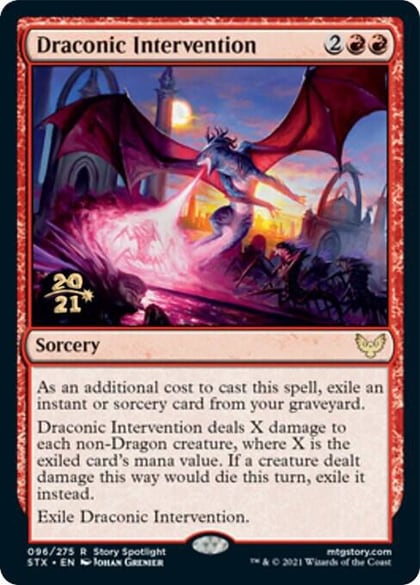 Draconic Intervention, Prerelease Cards 96