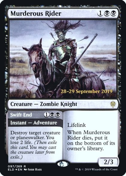 Murderous Rider, Prerelease Cards 97