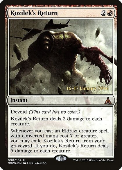 Kozilek's Return, Prerelease Cards 98
