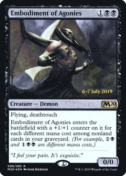 Embodiment of Agonies, Prerelease Cards 98