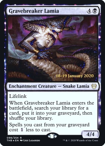 Gravebreaker Lamia, Prerelease Cards 98