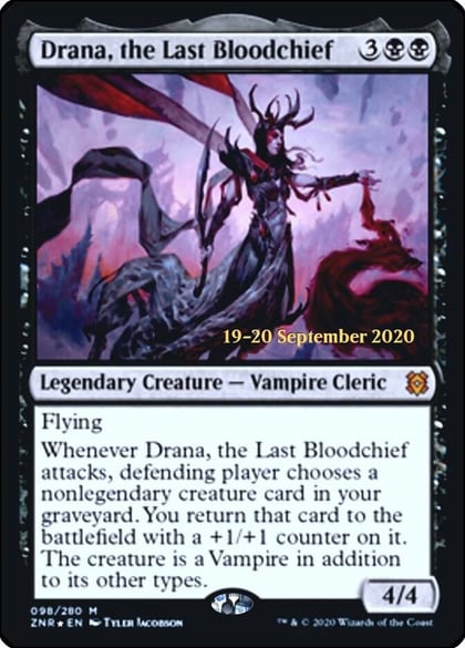 Drana, the Last Bloodchief, Prerelease Cards 98