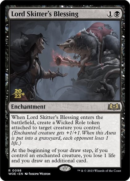 Lord Skitter's Blessing, Prerelease Cards 98