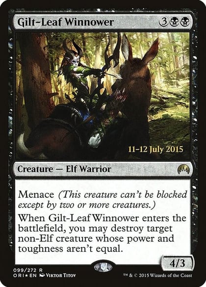 Gilt-Leaf Winnower, Prerelease Cards 99