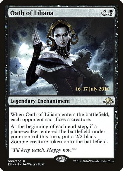 Oath of Liliana, Prerelease Cards 99
