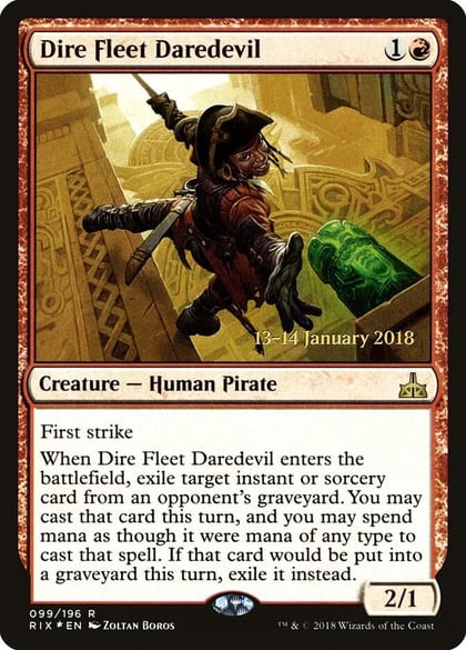 Dire Fleet Daredevil, Prerelease Cards 99
