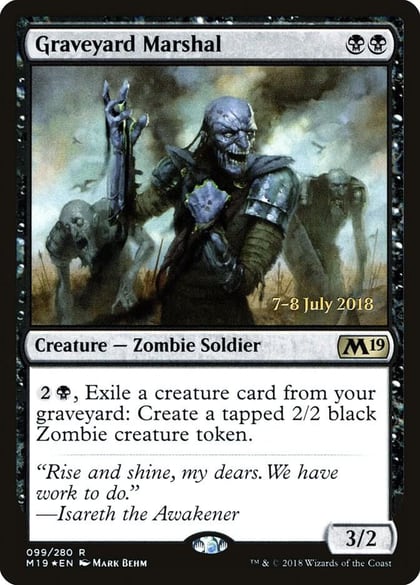 Graveyard Marshal, Prerelease Cards 99