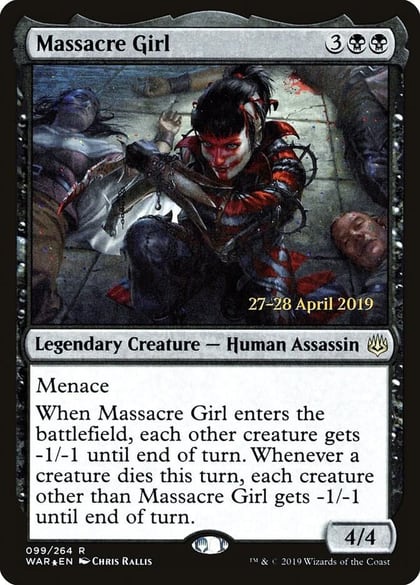 Massacre Girl, Prerelease Cards 99