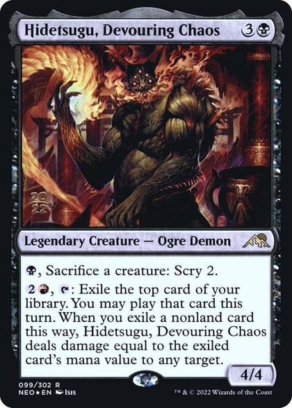 Hidetsugu, Devouring Chaos, Prerelease Cards 99