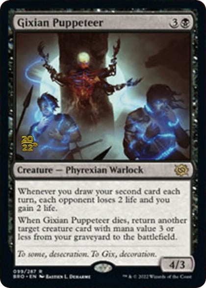 Gixian Puppeteer, Prerelease Cards 99